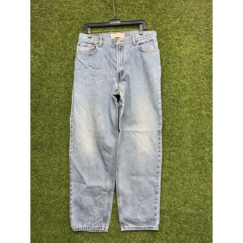 Levis 560 Jeans Mens 36x32 Loose Fit Tapered Leg Light Wash 90s Vintage Work